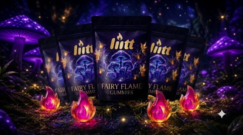 Six pouches of Fairy Flame gummies